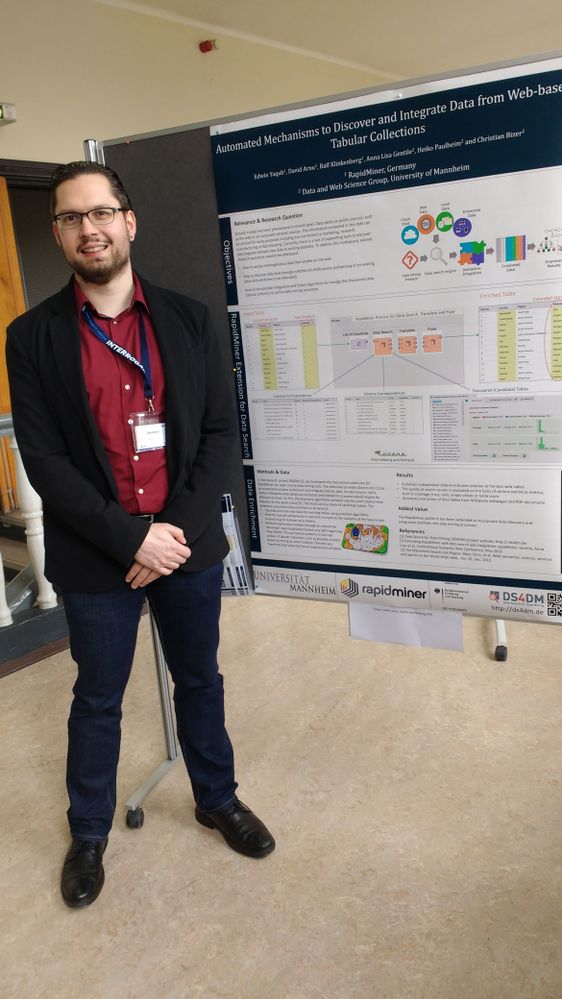 Image showing DS4DM project researcher, David Arnu at the 17th GOR 2017 Conference