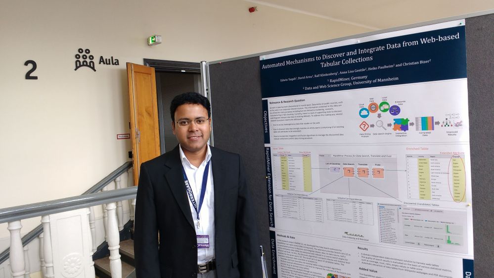 Image showing DS4DM project researcher, Dr. Edwin Yaqub at the 17th GOR 2017 Conference