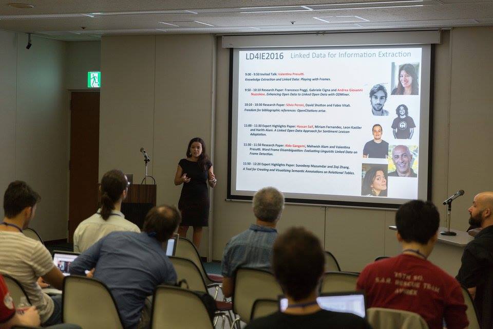 Image showing Anna Lisa Gentile at the 4th LD4IE workshop at ISWC 2016